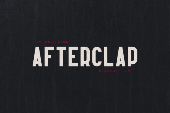 Afterclap Bold Condensed Display Font for Campaign Design