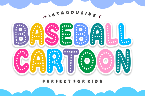 Baseball Cartoon Typeface for Energetic Branding Projects