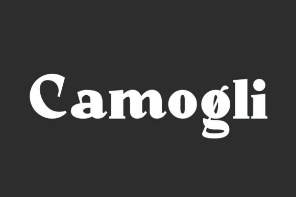Camogli Display Font for Editorial and Brand Design