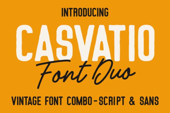 Casvatio Duo: The Perfect Handcrafted Font Pairing for Sellers