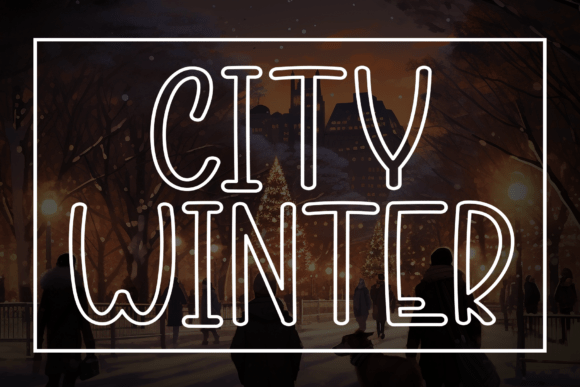 City Winter: A Whimsical Handwritten Display Font for Engaging Brand Content