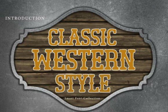 Classic Western Style: A Bold Vintage Display Typeface for Editorial Design