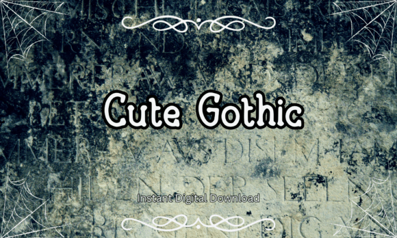 Cute Gothic Display Font for Spooky Cute Branding