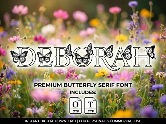 Deborah Typeface: Elevate Your Brand With Stunning Display Fonts