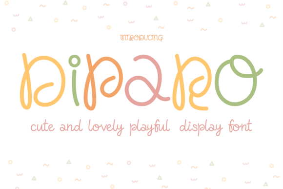 Diparo Font: Whimsical Display for Creative Projects