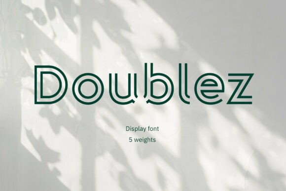 Doublez Typeface for Modern Brand Identity Projects