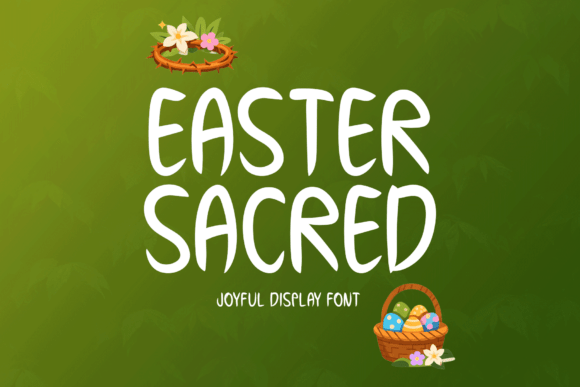 Easter Sacred: A Joyful Handwritten Display Font for Faith-Based Campaigns