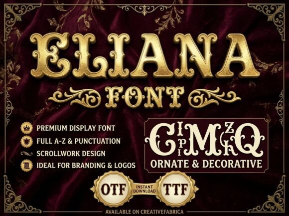 Eliana: The Stunning Decorative Display Font for Standout Branding