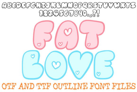 Fat Love: The Playful Bubble Font for Whimsical Brand Identity