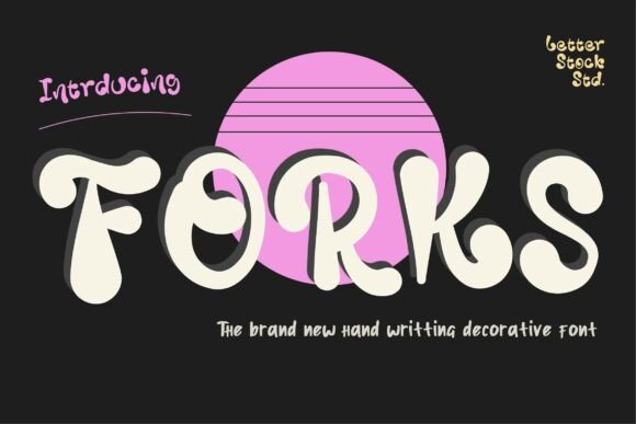 Forks: The Decorative Handwritten Font for Bold Urban Branding