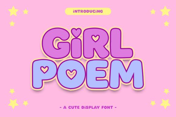 Girl Poem Typeface: Elegant Display Fonts for Whimsical Branding