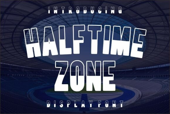 Halftime Zone: Bold Athletic Display Font for High-Energy Campaigns