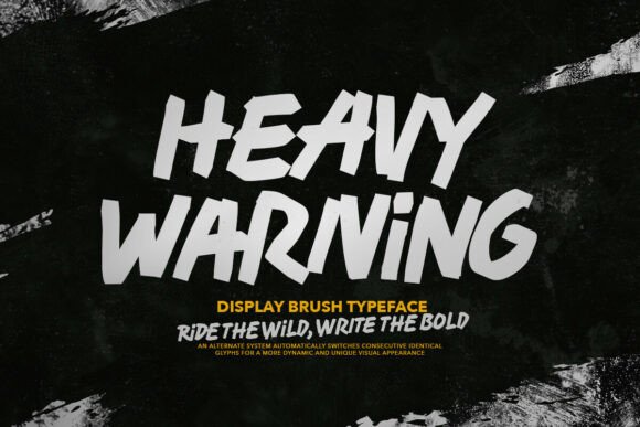 Heavy Warning Display Font for Bold Web Design