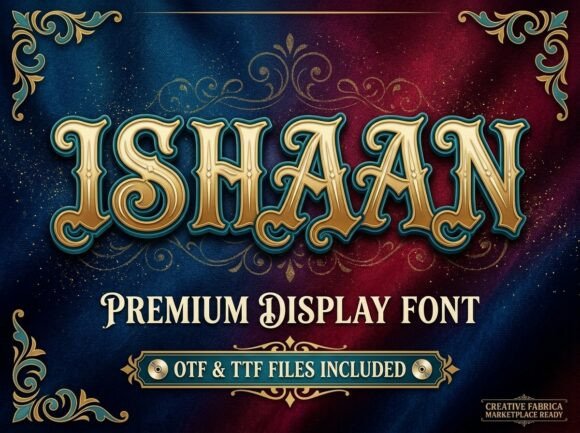 Ishaan Premium Display Typeface for Luxury Branding