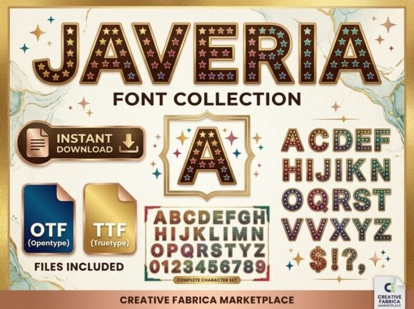 Javeria Display Font: Add a Sprinkle of Starlight to Your Brand Identity