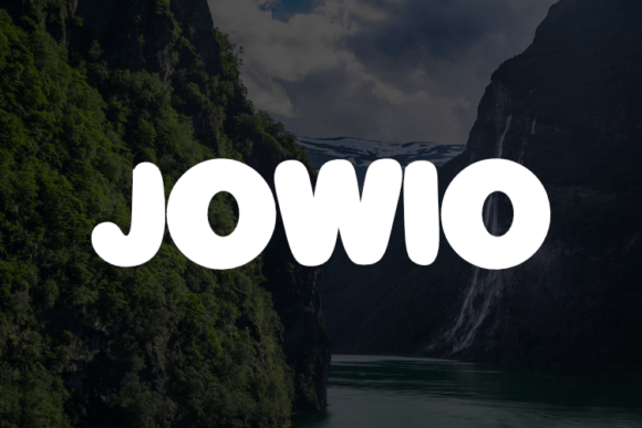 Jowio Typeface for Modern Handmade Branding and Product Design
