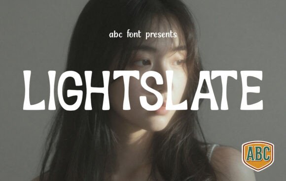 Lightslate Display Typeface for Playful Web Design