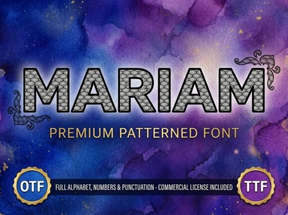 Mariam Display Typeface: Elevating Brand Identity with Intricate Beauty