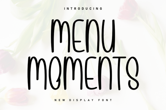 Menu Moments: A Handwritten Display Font for Relaxed Brand Campaigns
