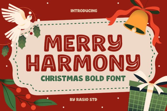 Merry Harmony Display Font for Festive Editorial Design