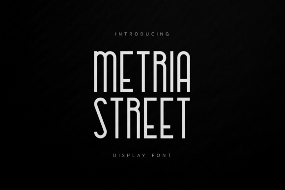 Metria Street: A Modern Condensed Display Font for Editorial Design