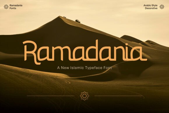Ramadaniya: A Culturally Infused Arabic Display Font for Elegant Editorial Design