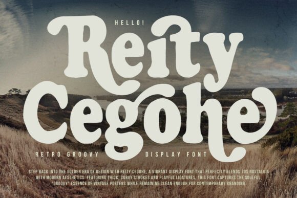 Reity Cegohe: A Vibrant Display Font for Retro-Modern Web Design