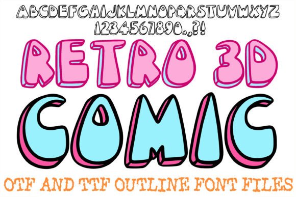 Retro 3d Comic: A High-Energy Display Font for Bold Campaigns