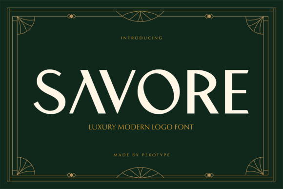 Savore Display Font Review for Premium Brand Campaigns