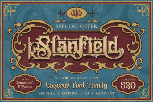 Slanfield: A Premium Victorian Display Font Review