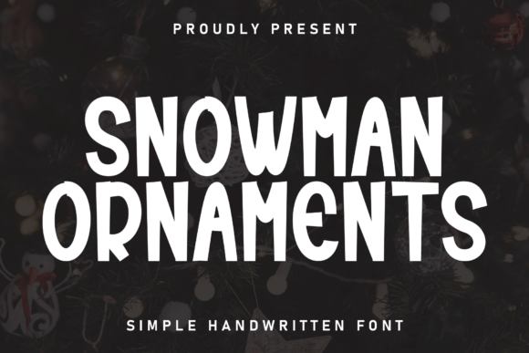 Snowman Ornaments: A Charming Display Font Review