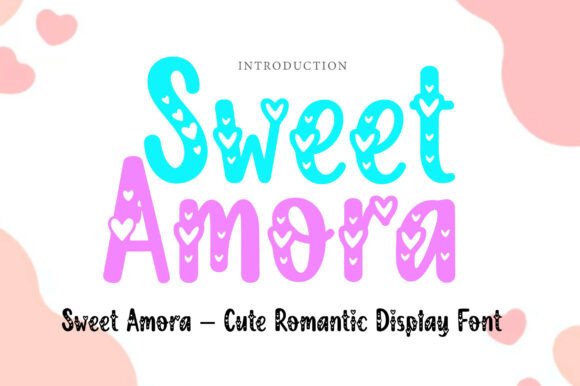 Sweet Amora: A Romantic Display Font for Editorial Design