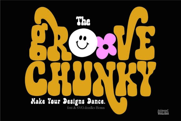 The Groove Chunky: A Retro Display Font for Editorial Design